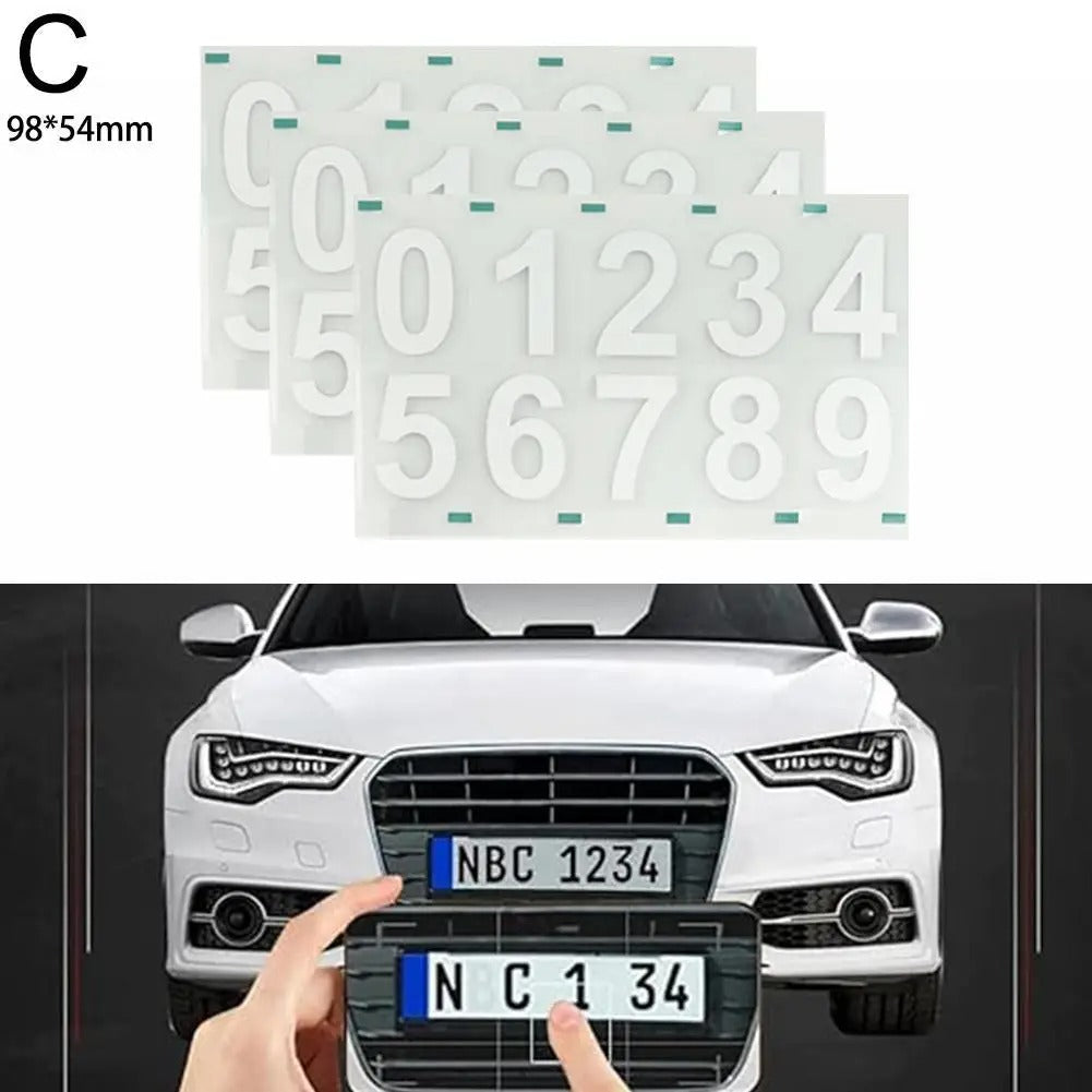 Nanofilm License Plate Stickers